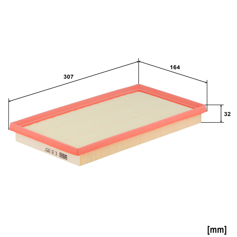 Filtro aria MANN FILTER C31057