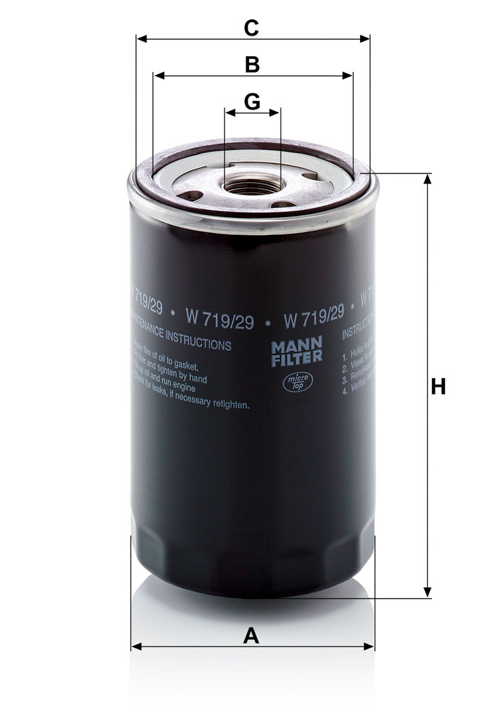 MANN F.OLIO OPEL FRONTERA 2.5TDS -98