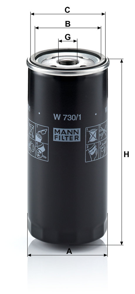 MANN F.OLIO AUDI 80 1.9TDI -94