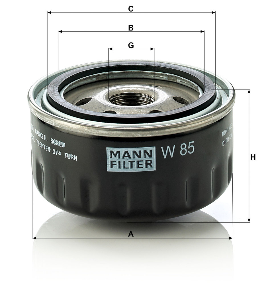 MANN F.OLIO RENAULT SUPER 5 1.4TB -89