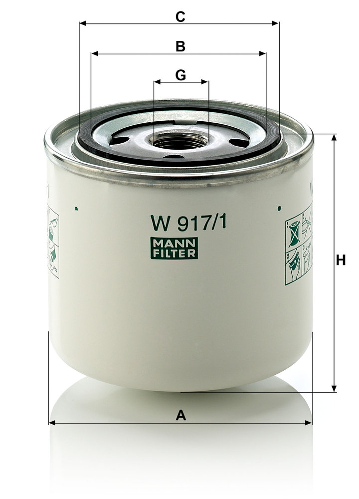 MANN F.OLIO VOLVO 340 1.4 -86