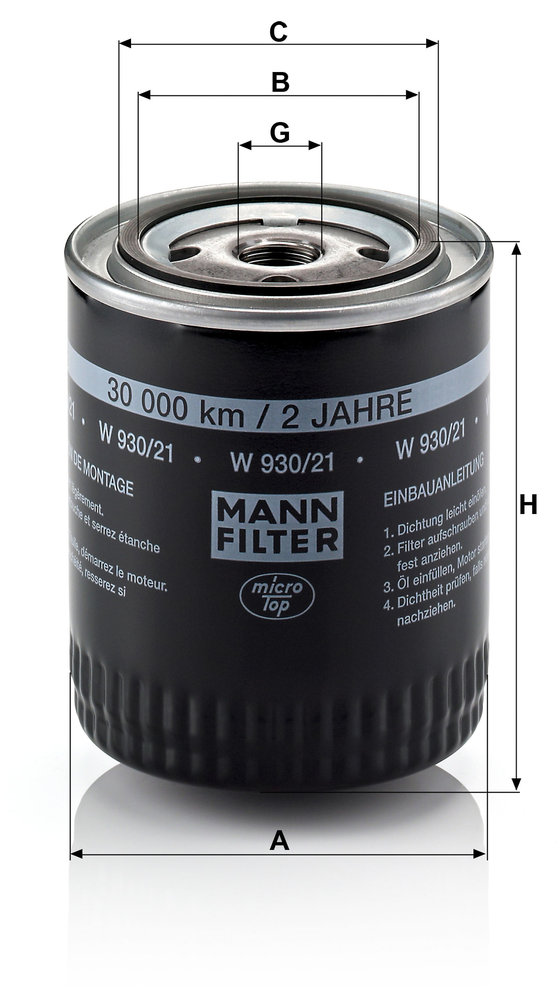 MANN F.OLIO AUDI A4 2.4 -01