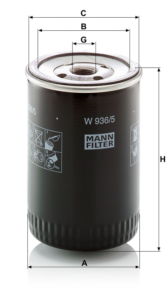 MANN F.OLIO OPEL DIPLOMAT 5.4 -69