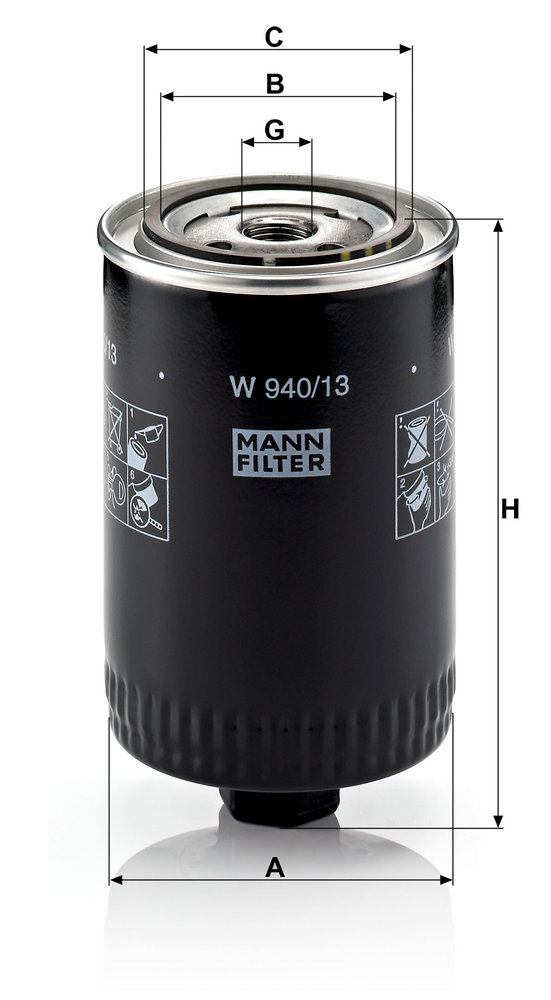 MANN F.OLIO AUDI 100 2.5TDI -94