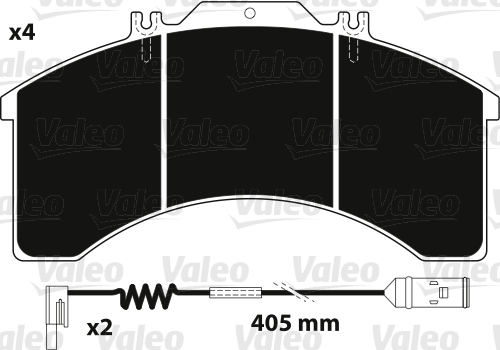 PASTIGLIE FRENO OPTIPACK VI - SOSTITUITO DA 882232