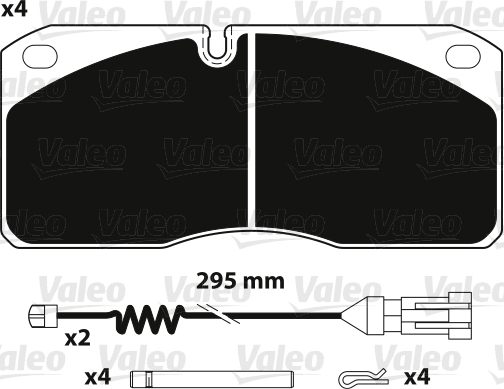 PASTIGLIE FRENO OPTIPACK VI - SOSTITUITO DA 882254