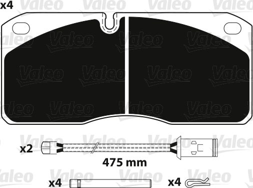 PASTIGLIE FRENO OPTIPACK VI - SOSTITUITO DA 882254