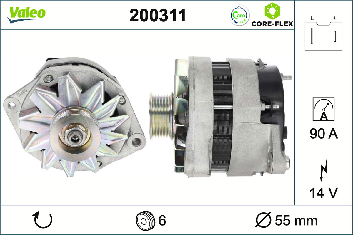 ALTERNATOR CORE-FLEX RENAULT-NISSAN