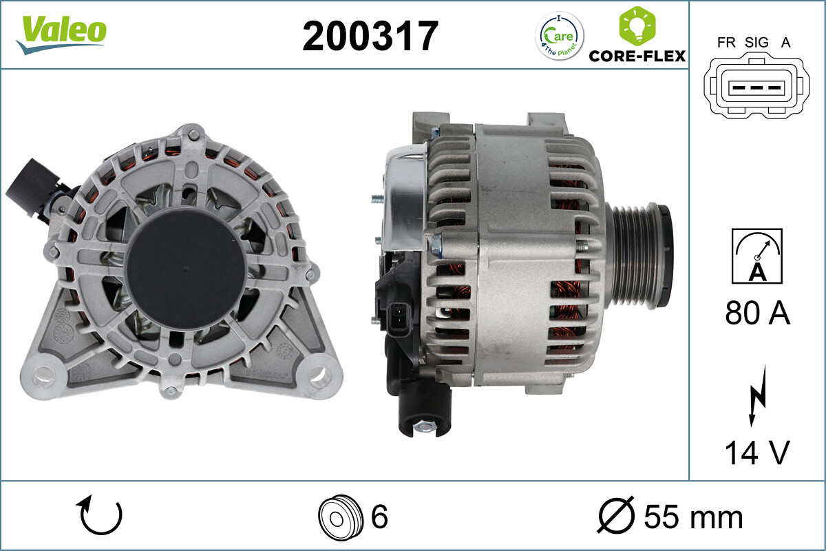 ALTERNATOR CORE-FLEX FORD
