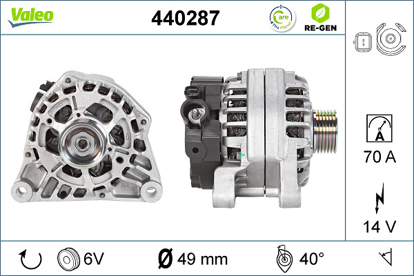 VALEO ALTERNATOR RE-GEN PSA GROUP