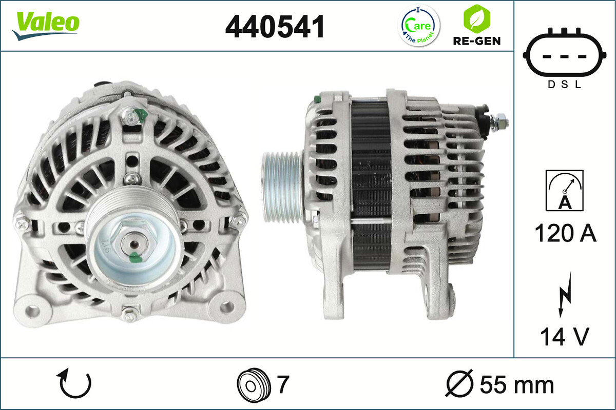 VALEO ALTERNATOR RE-GEN RENAULT-NISSAN