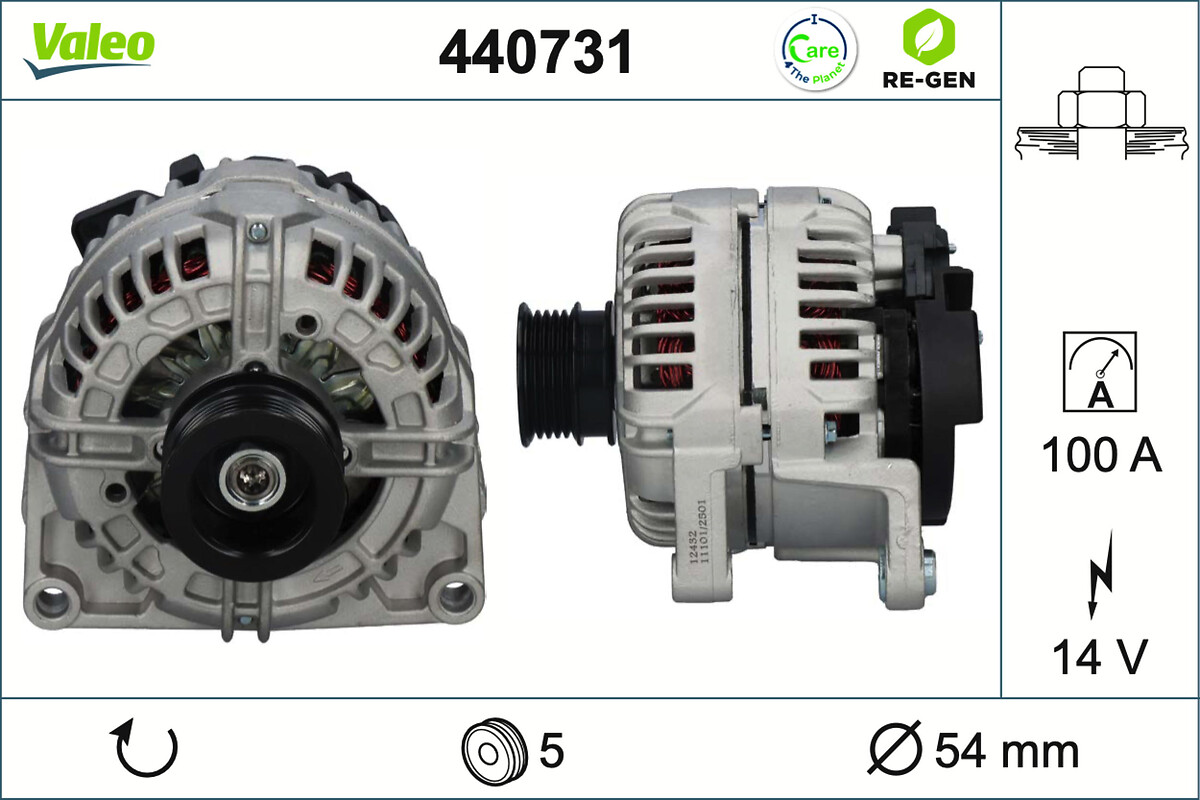 VALEO ALTERNATOR RE-GEN OPEL GROUP