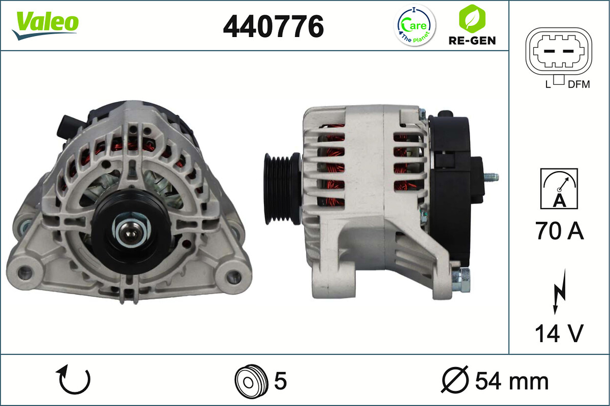 VALEO ALTERNATOR RE-GEN OPEL GROUP