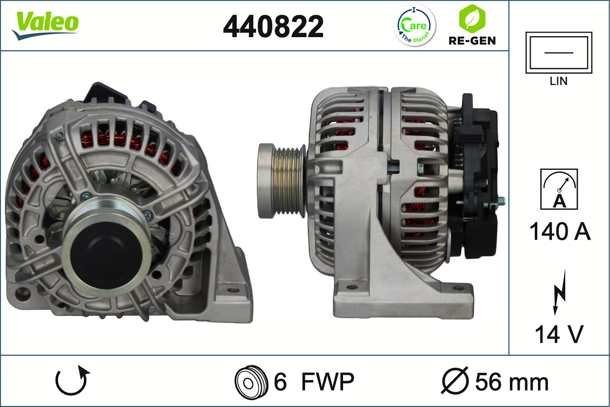 VALEO ALTERNATOR RE-GEN VOLVO
