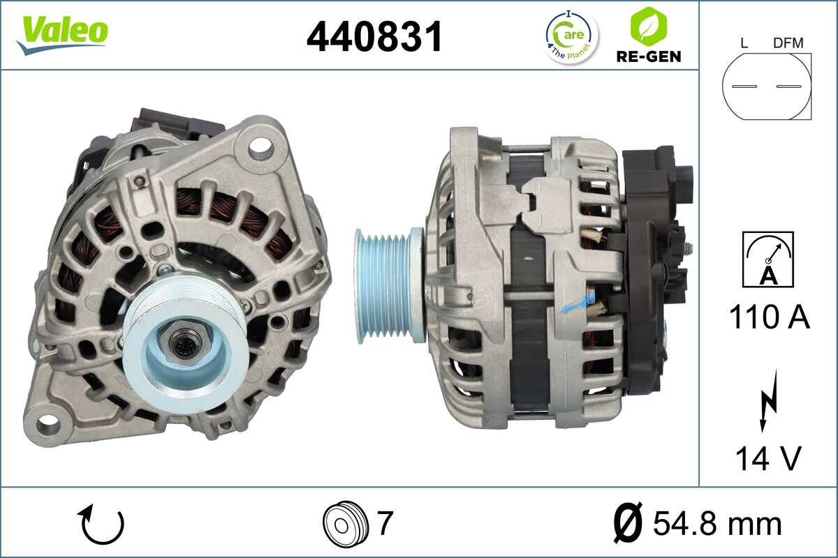 VALEO ALTERNATOR RE-GEN FIAT GROUP