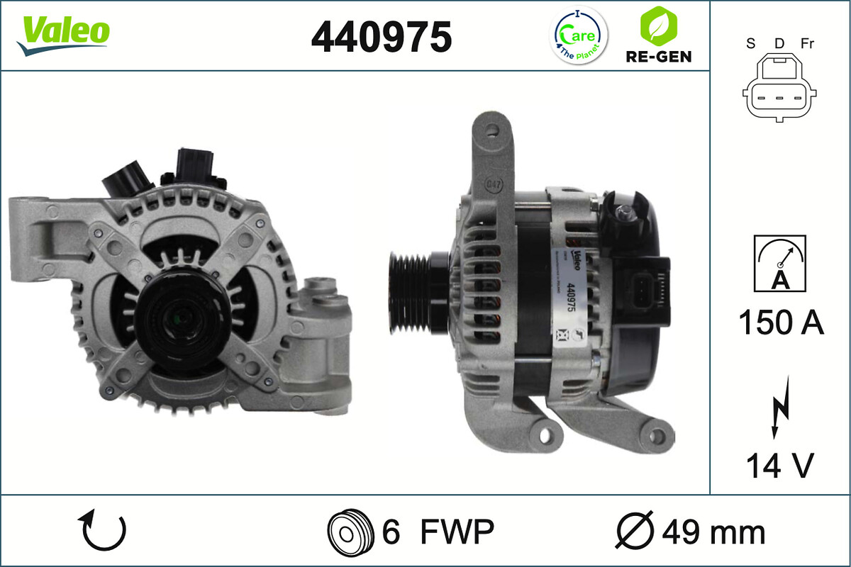 VALEO ALTERNATOR RE-GEN FORD