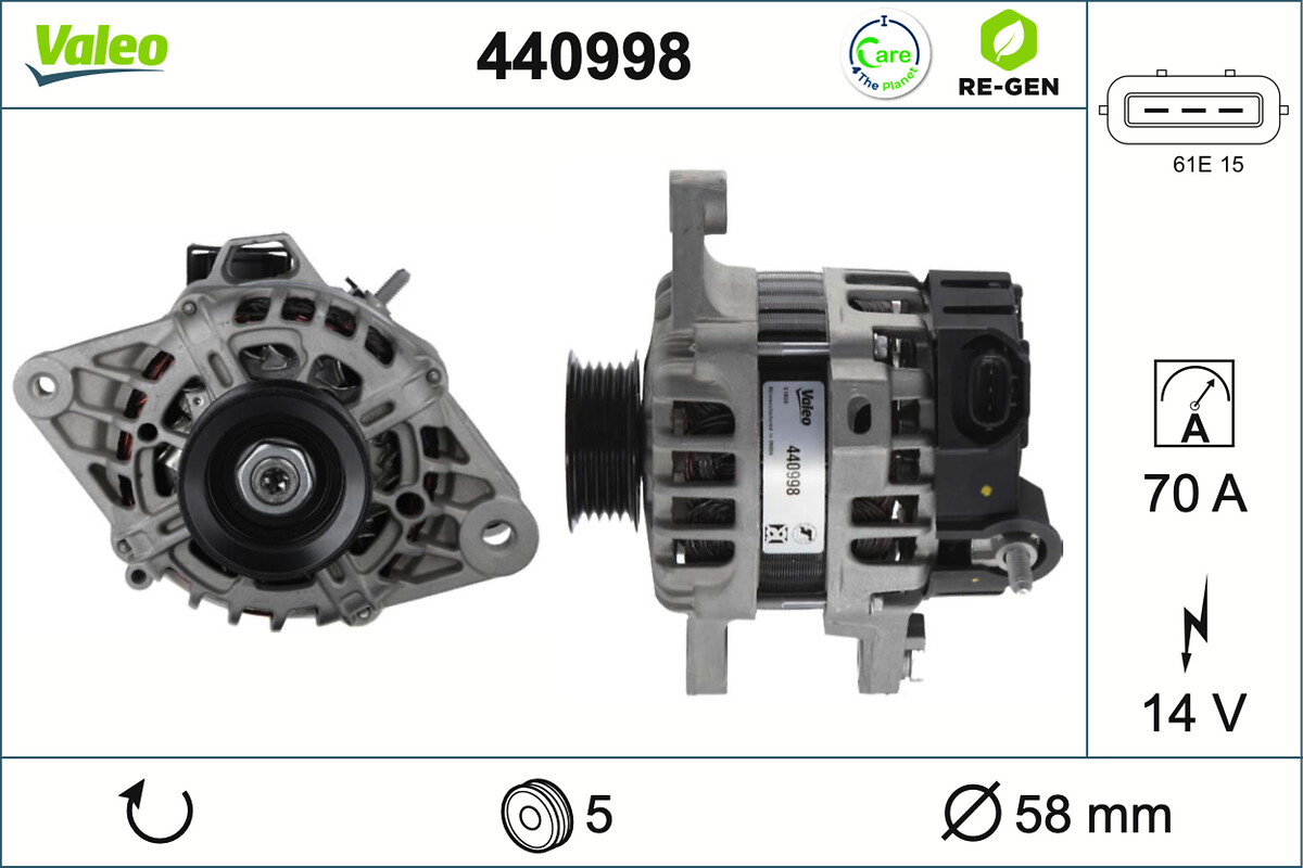 VALEO ALT ES HYUNDAI I20