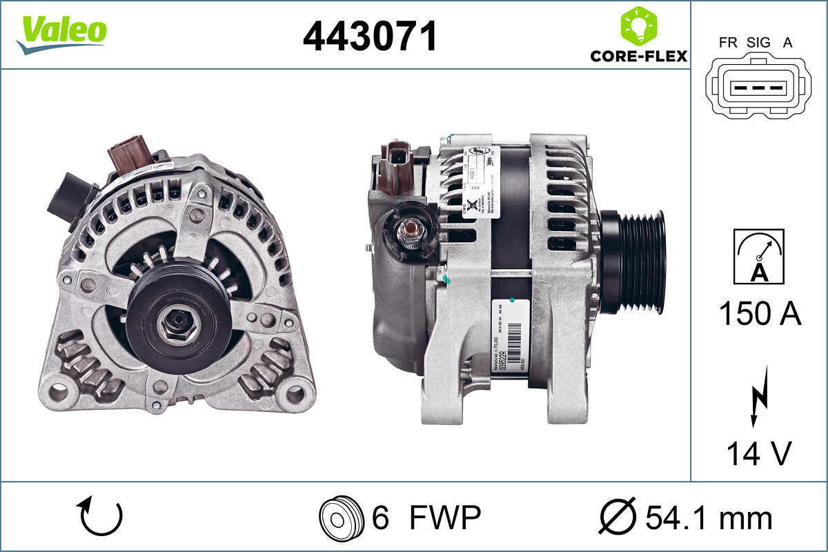 Alternatore VALEO 443071