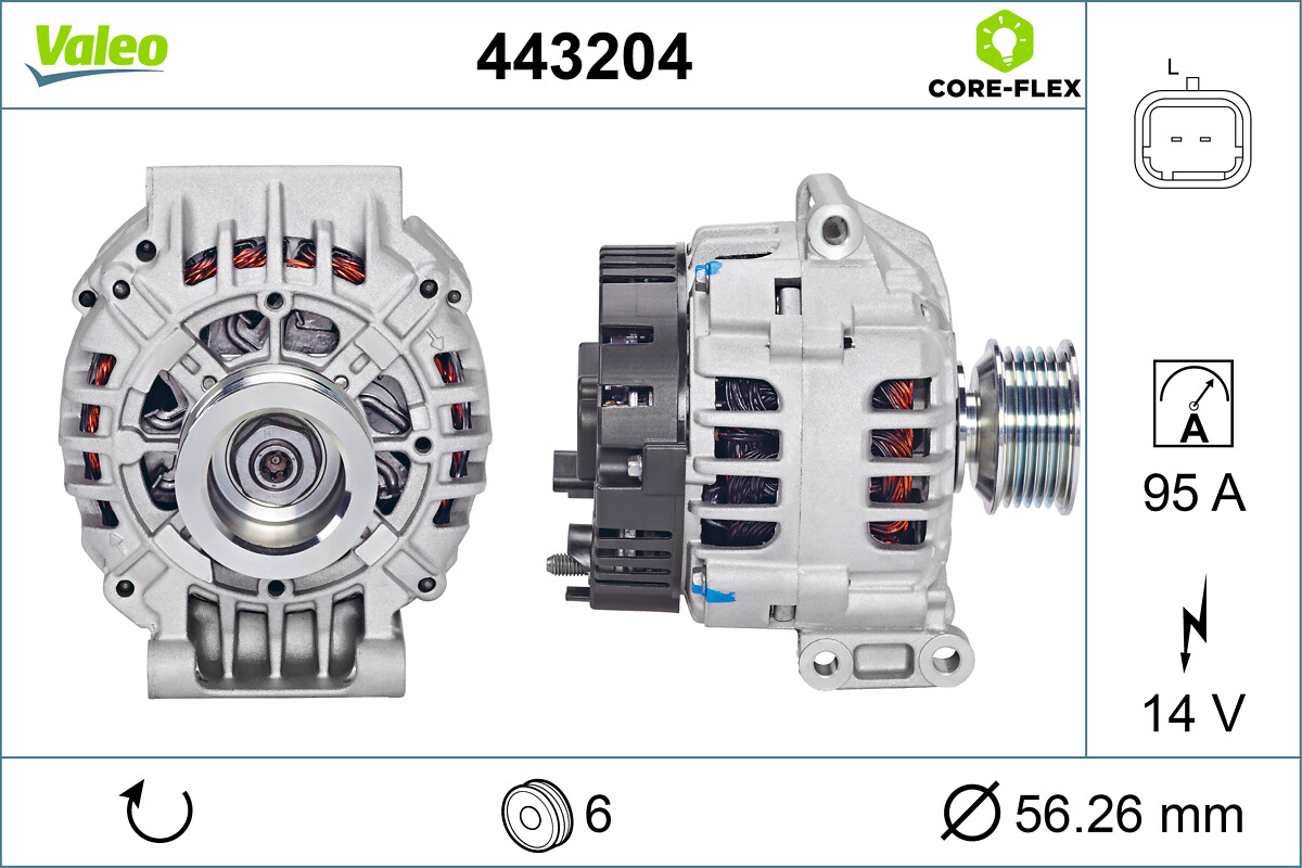 Alternatore VALEO 443204