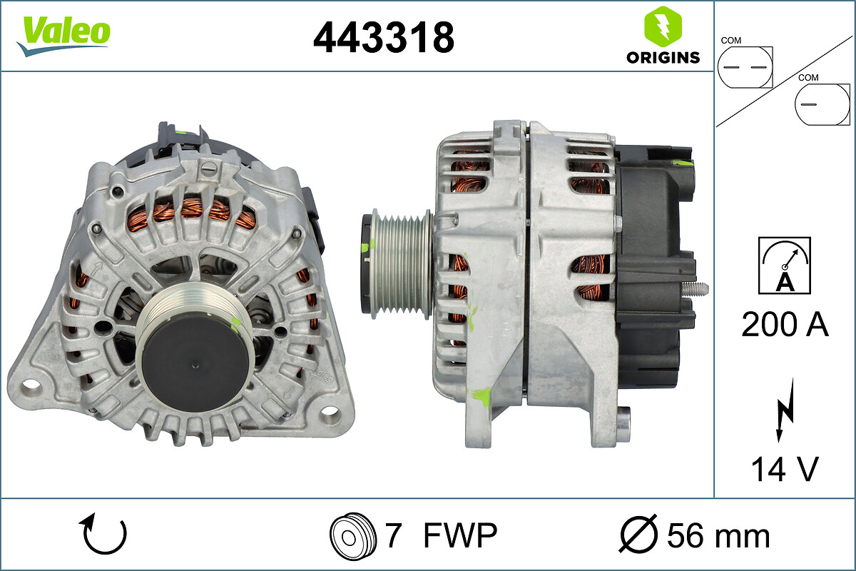 ALTERNATOR ORIGINS FIAT GROUP