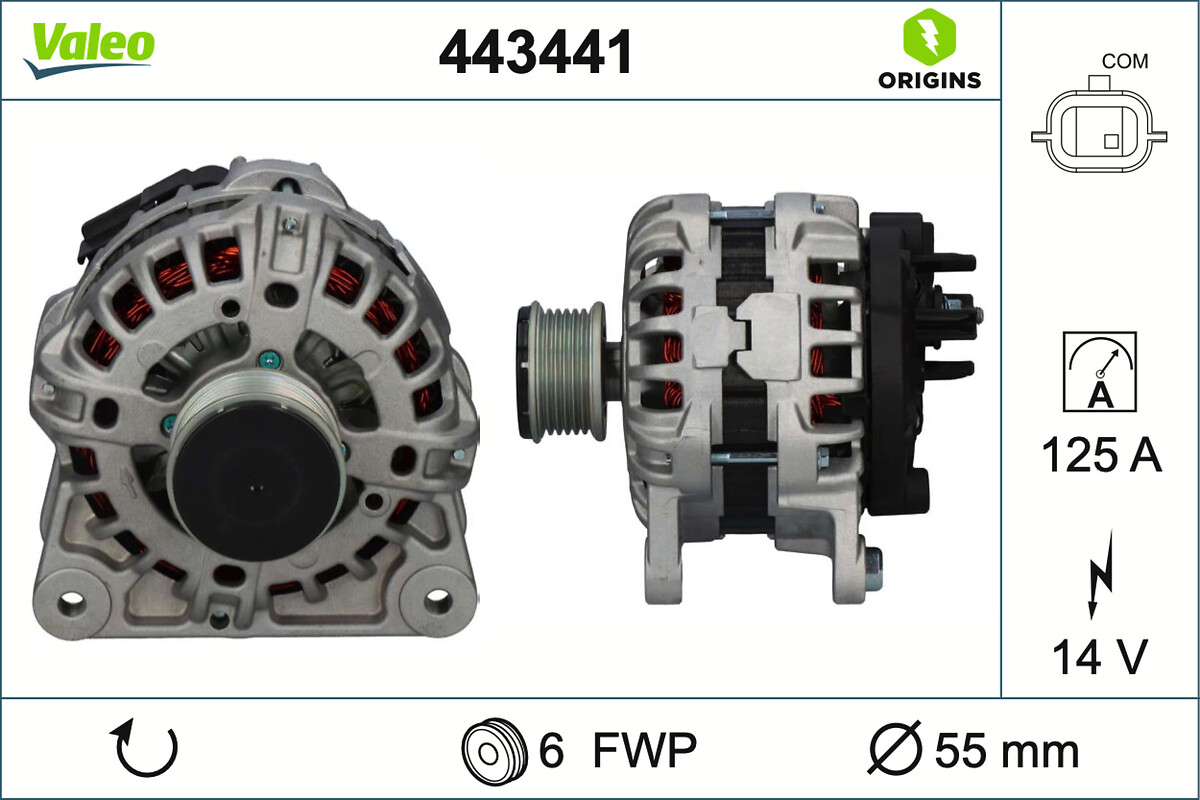 ALTERNATOR ORIGINS RENAULT