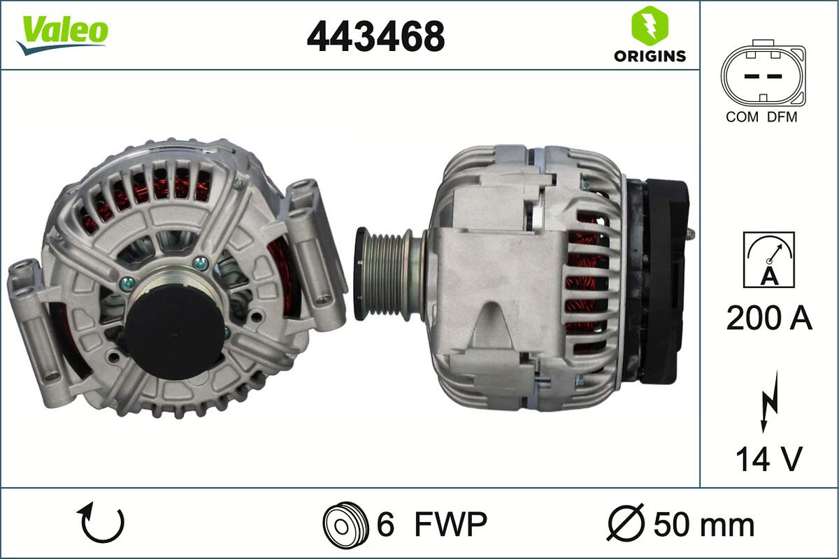 ALTERNATOR ORIGINS MERCEDES-BENZ