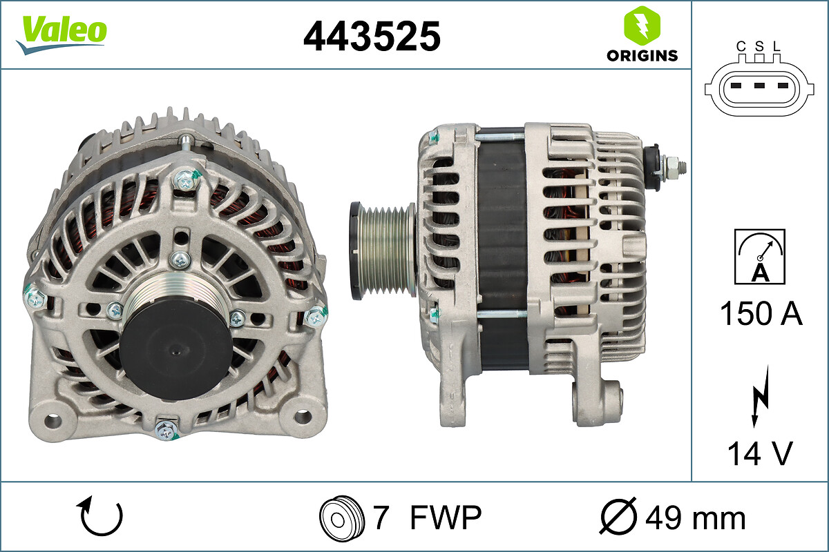 ALTERNATOR ORIGINS RENAULT NISSAN