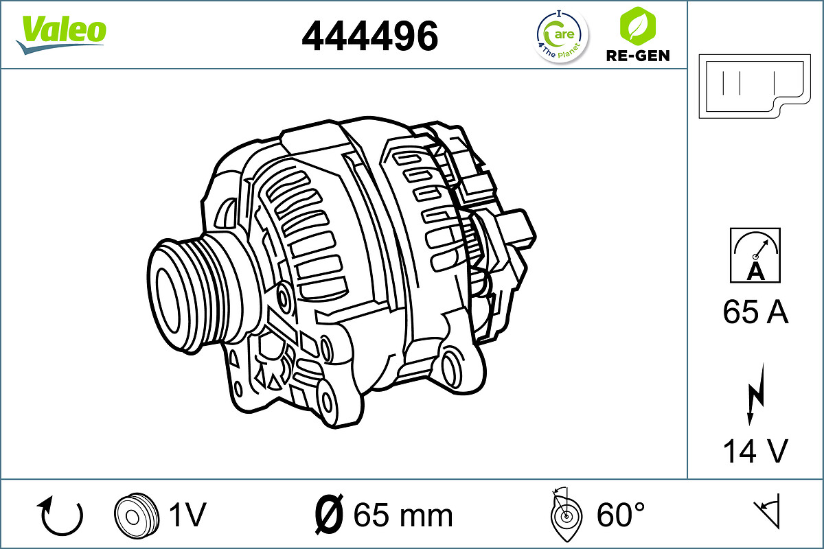 ALTERNATOR RE-GEN VW GROUP