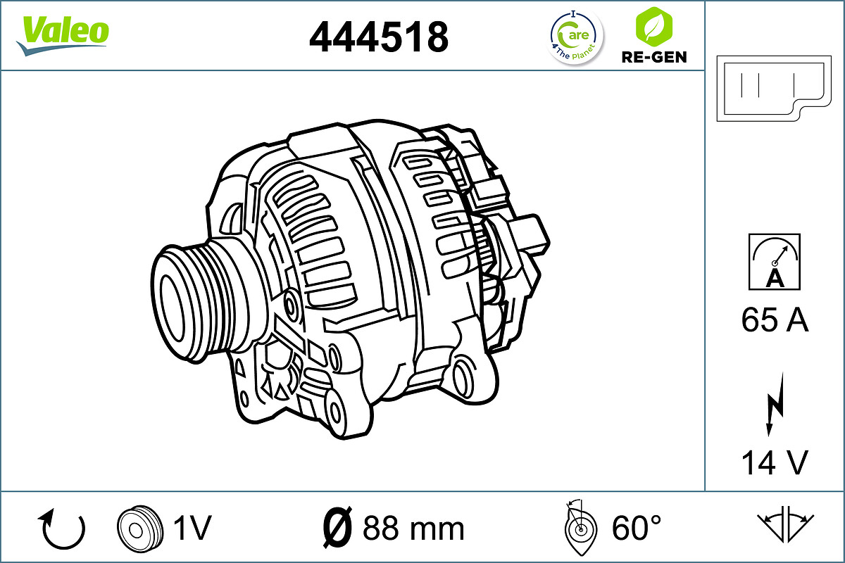 ALTERNATOR RE-GEN VW GROUP