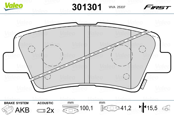 brake pads KIA rio