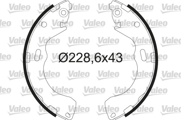 Kit ganasce freno VALEO 564217