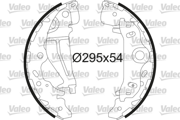 Kit ganasce freno VALEO 564227