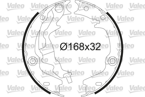 Kit ganasce freno VALEO 564229