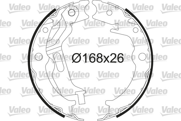 Kit ganasce freno VALEO 564232