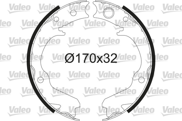 Kit ganasce freno VALEO 564234
