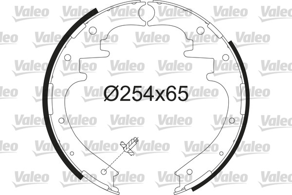 Kit ganasce freno VALEO 564236