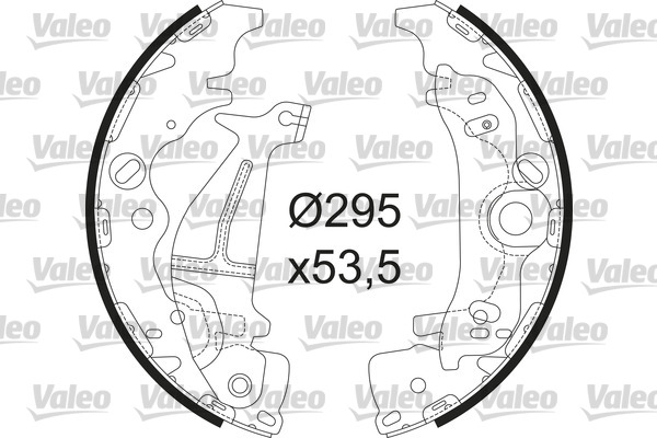 Kit ganasce freno VALEO 564237