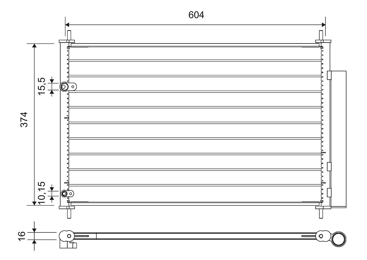 VALEO CONDENSATORE TOYOTA COROLLA 1.8 L VVTI