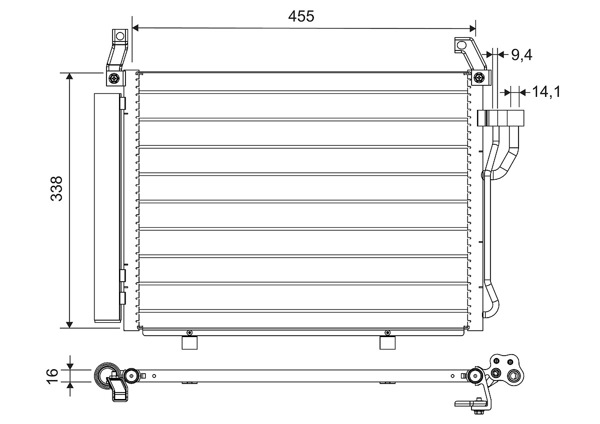 VALEO CONDENSATORE HYUNDAI I 10 1.1 L