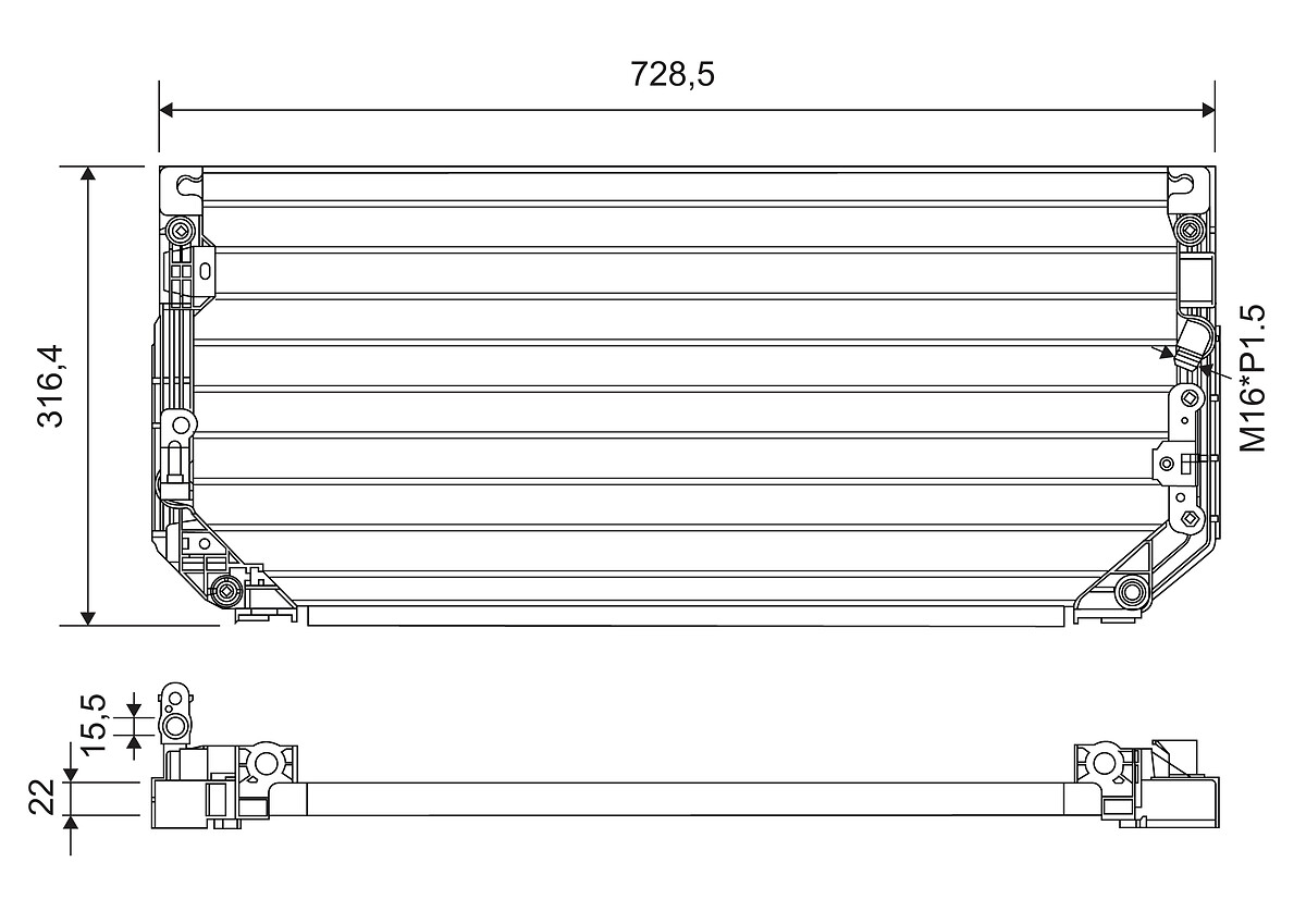 VALEO CONDENSATORE TOYOTA COROLLA 1.6 (00>01)