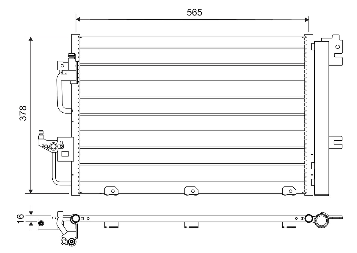 VALEO CONDENSATORE OPEL ASTRA H 1.6 (04>14)