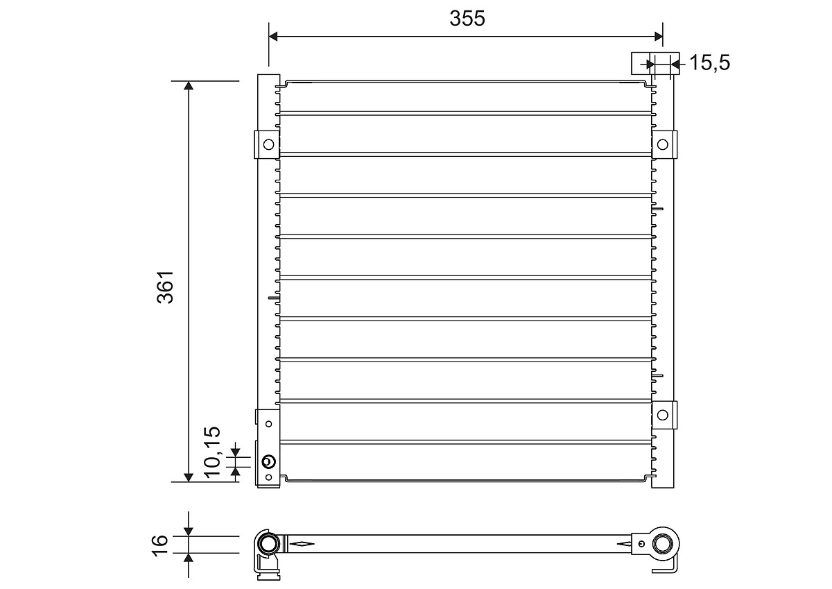 VALEO CONDENSATORE HONDA HR-V 1.6 (99>)