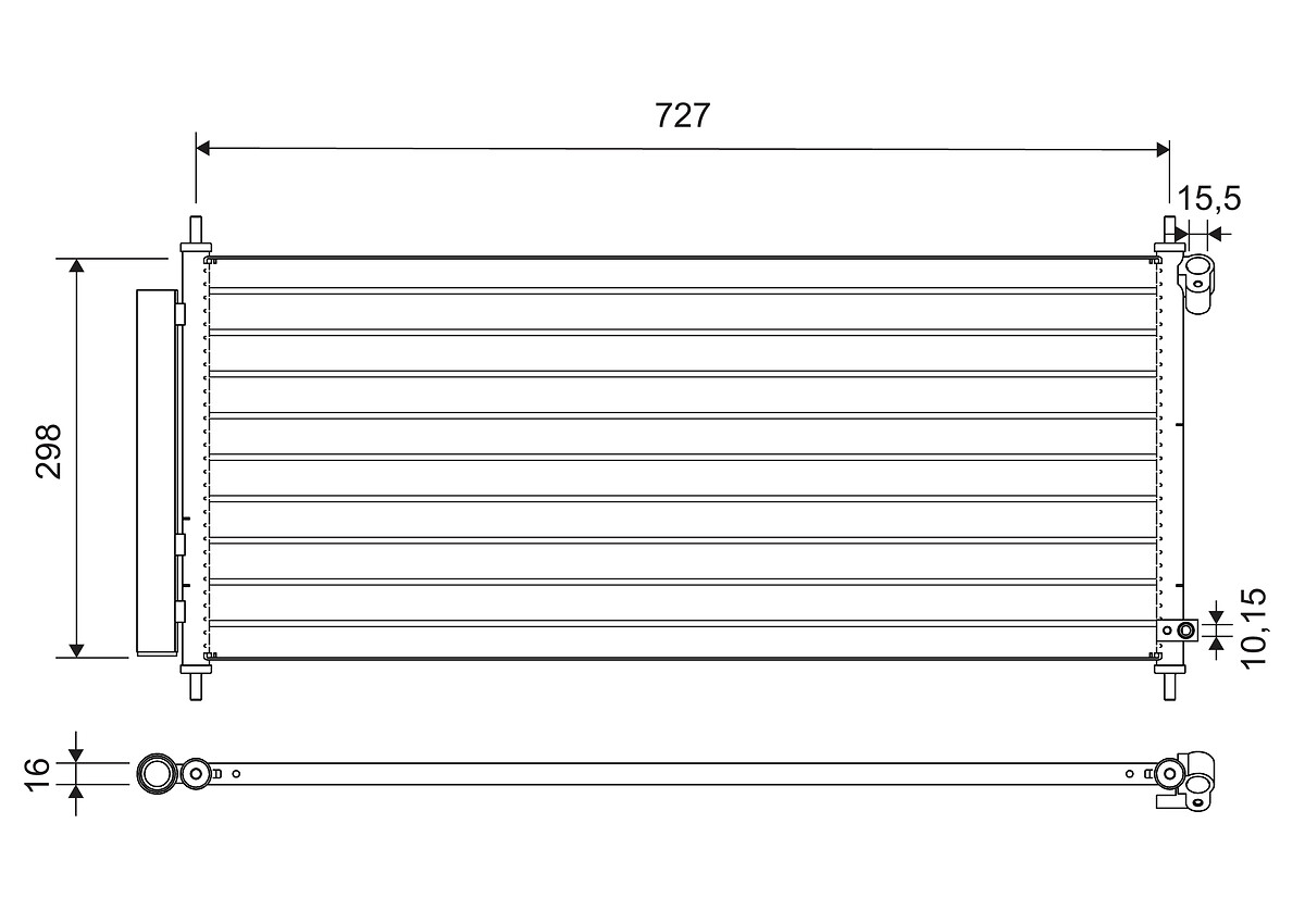 VALEO CONDENSATORE HONDA JAZZ II 1.2 (02>08)