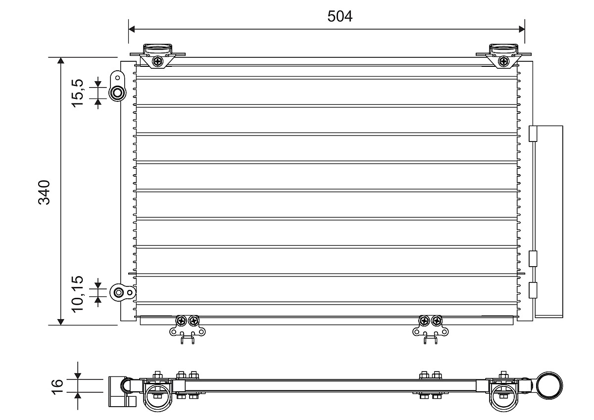 VALEO CONDENSATORE TOYOTA YARIS 1.3 (99>05)