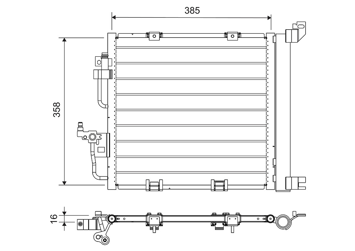 VALEO CONDENSATORE OPEL ASTRA H GTC 1.3 L CDTI