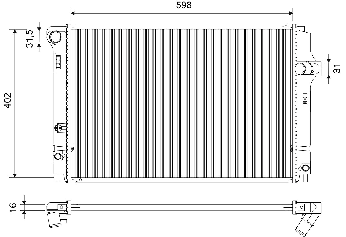 RADIATORS TOYOTA YARIS