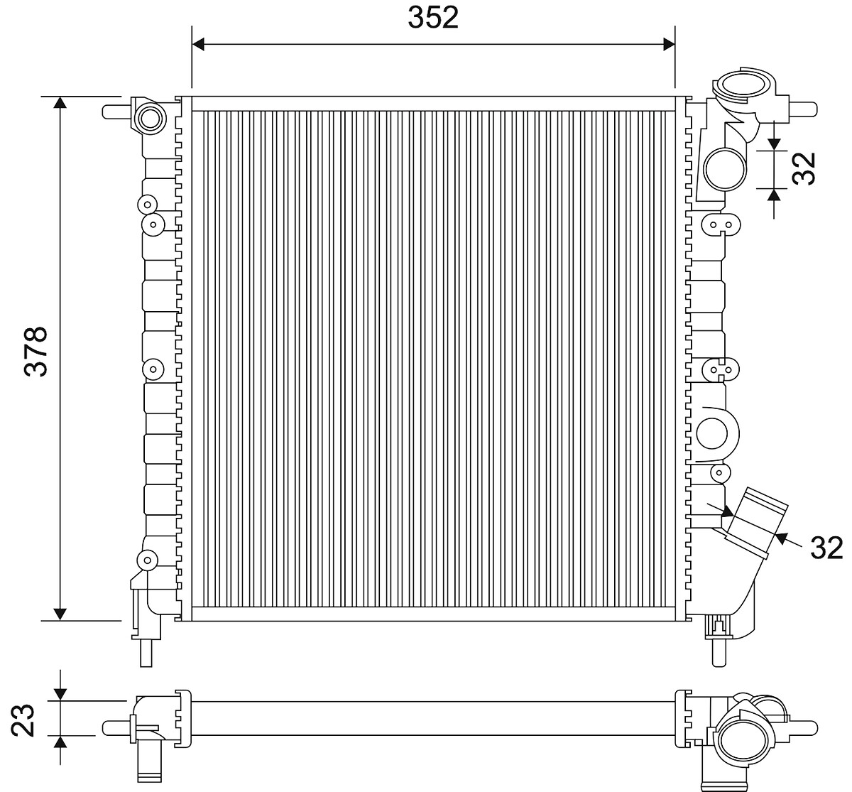 RADIATORS RENAULT CLIO I