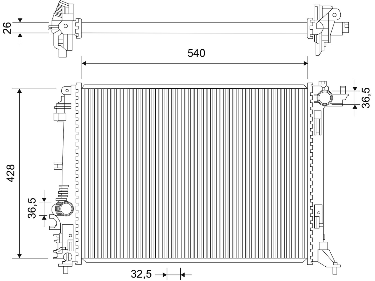 RADIATORS RENAULT MEGANE