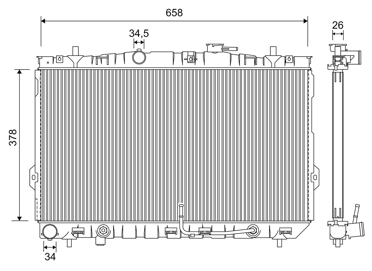RADIATEUR HYUNDAI ELANTRA