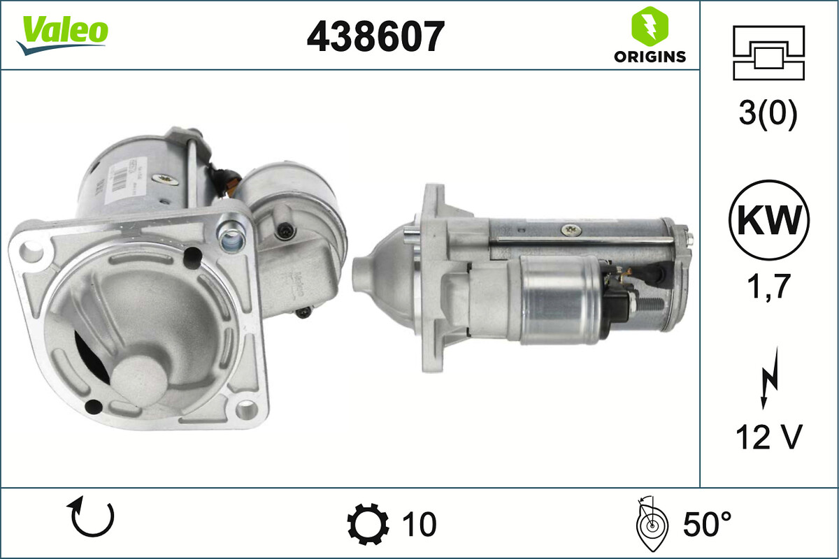 STARTER ORIGINS OPEL GROUP